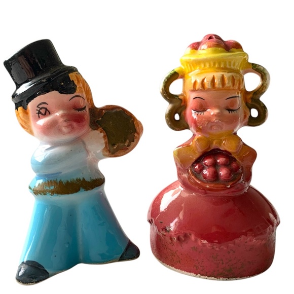 Vintage Shafford Salt and Pepper Sweet Shoppe Shakers - Picture 1 of 1